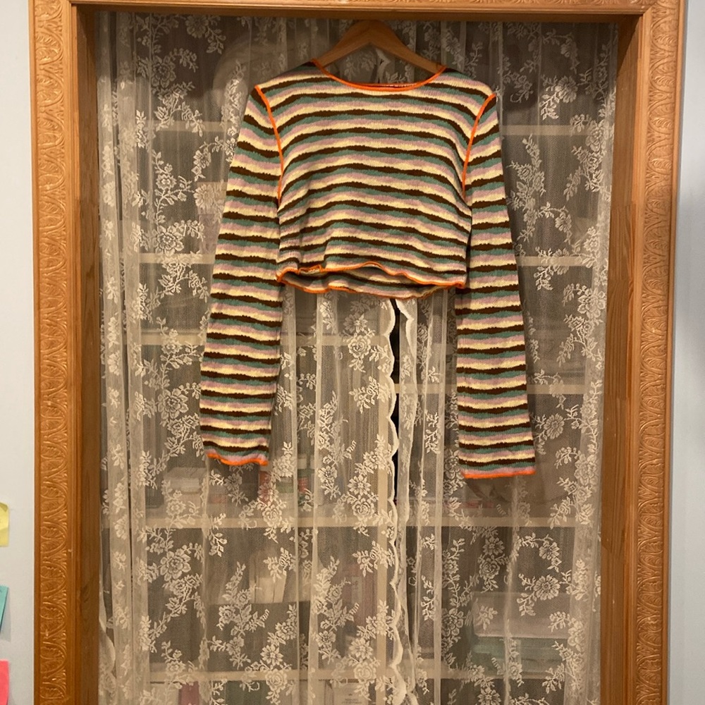 Crooked knit sweater